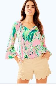 Lilly Pulitzer 5" Buttercup Metallic Gold Shorts